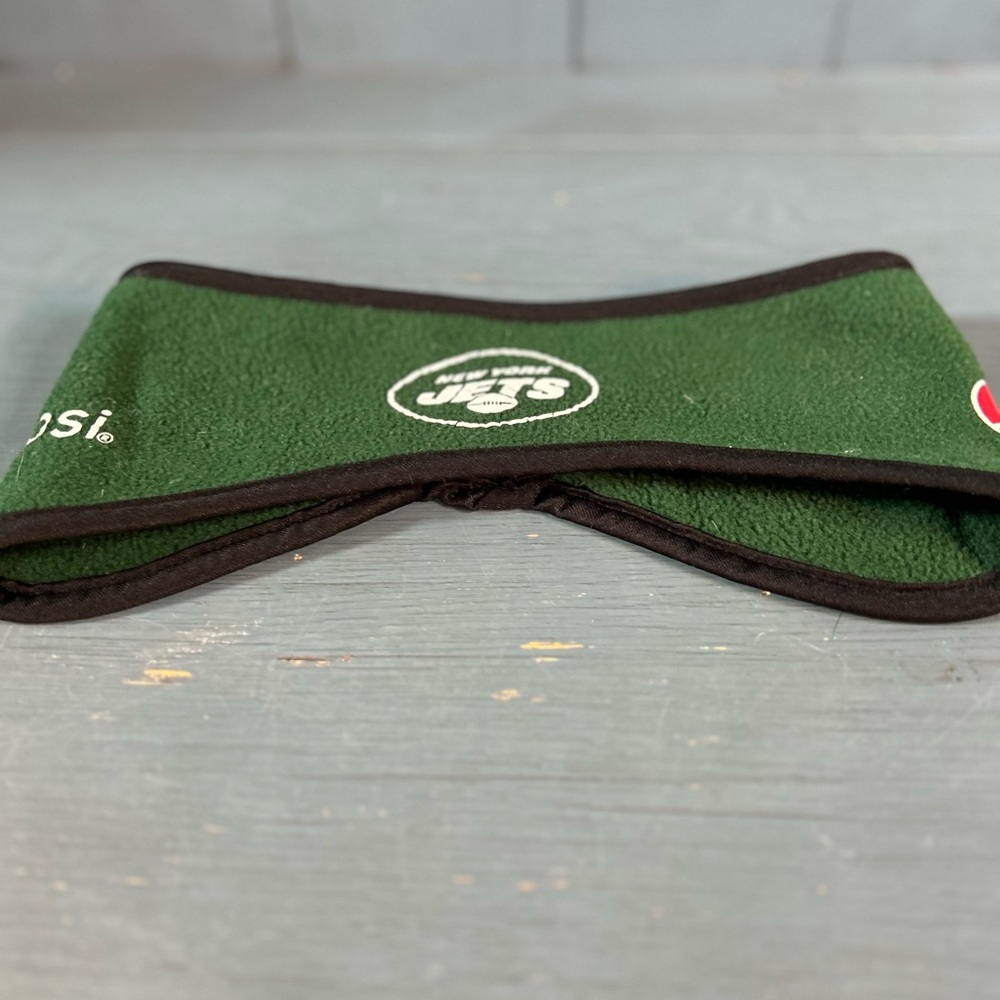 New York Jets NFL Green Fleece Head/Ear Warmer - Pepsi 2019 Game Promo